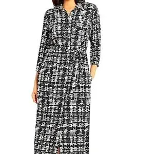 Donna Morgan Dresses Donna Morgan Crepe Shirt Dress Size